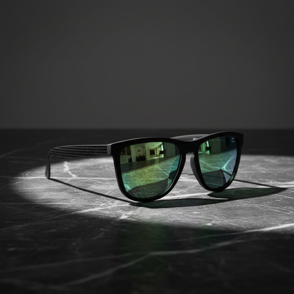 ONE RAW CARBON FIBER polarized #emerald 1 u-0