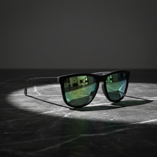 ONE RAW CARBON FIBER polarized #emerald 1 u-0